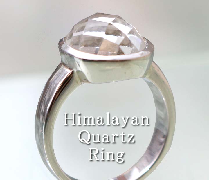 ヒマラヤ水晶リングオーバルＬ （指輪 シルバー925）(tg2012xmasrin 