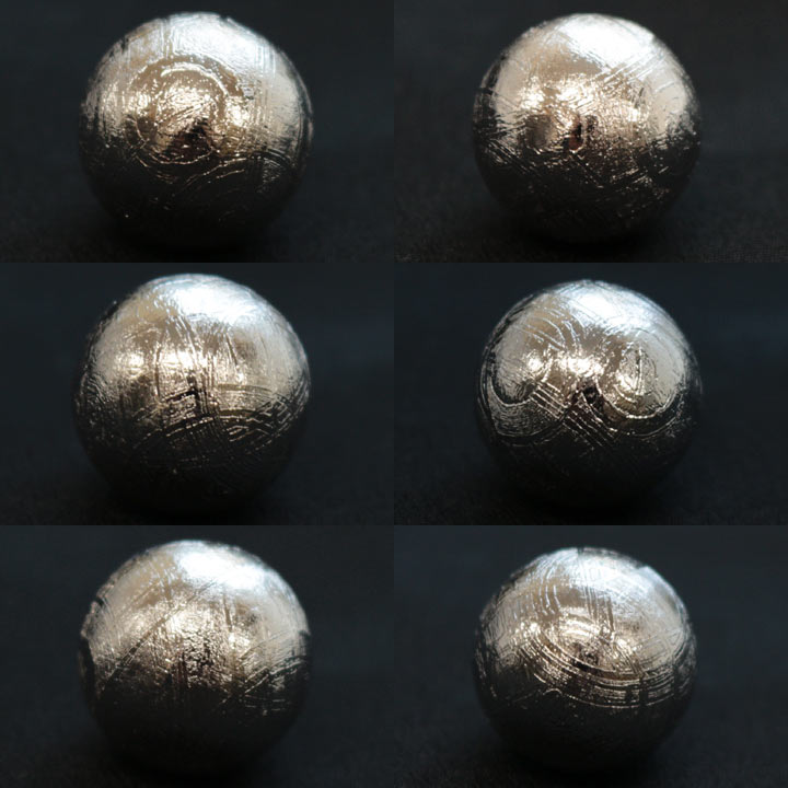 スウェーデン産 メテオライト 約15mm球 丸玉 Ｂ (天然石 隕石 