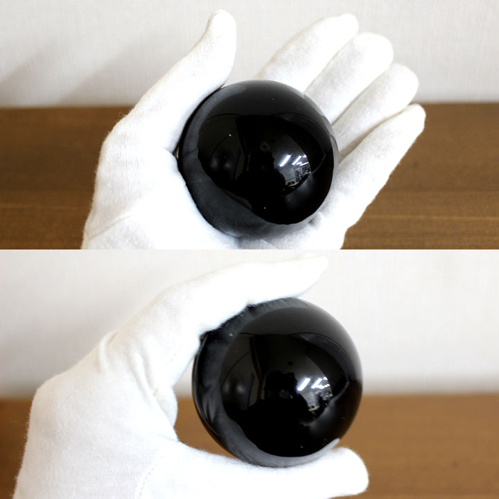 黒水晶 球体 約56mm球 Ｂ（球 丸玉 天然石 パワーストーン モリオン モーリオン）アングル別カット