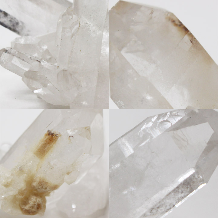 アメリカ産 アーカンソー水晶クラスター 06（天然石 パワーストーン 原石 置物）拡大差分画像
