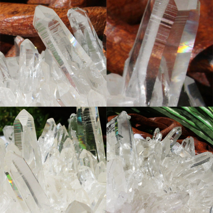 ブラジル産 水晶 クラスター 原石（天然石 パワーストーン 置物）拡大画像