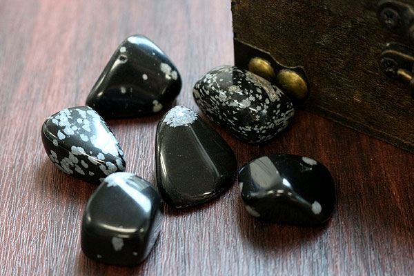天然石　オブシディアン　タンブル　13